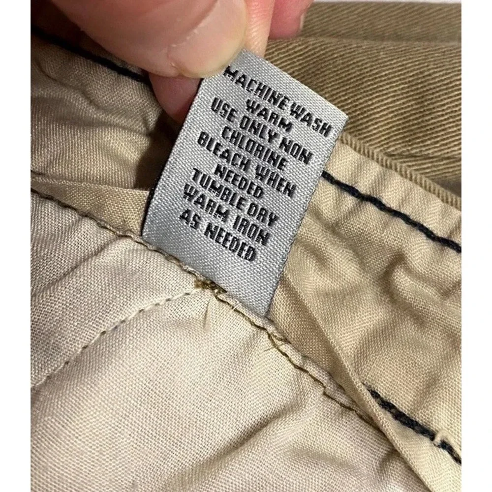 Sun River Chino Shorts Mens 36 Olive Stretch Performance Flat Front 8